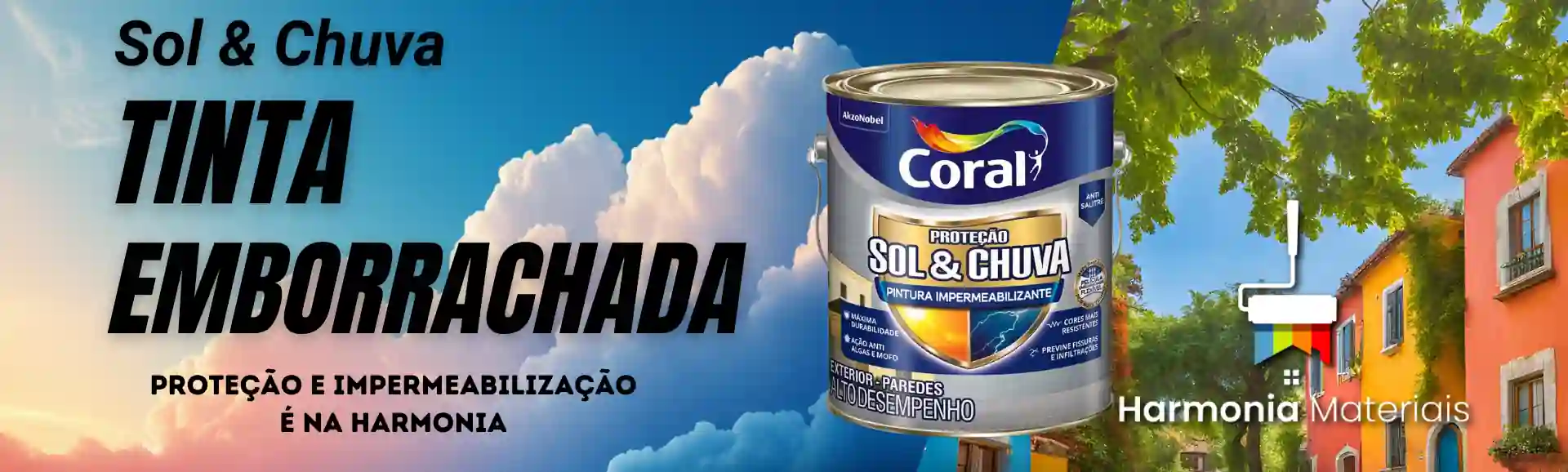 banner coral tinta emborrachada sol e chuva